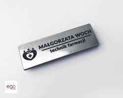 identyfikator_laminat_lekarz_srebrny_szczotkowany