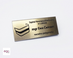 identyfikator_laminat_lekarz_zloty_szczotkowany
