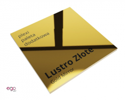 Plexi Lustro Złote