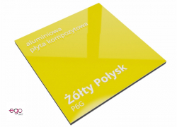 dibond-kolor-żółty-połysk