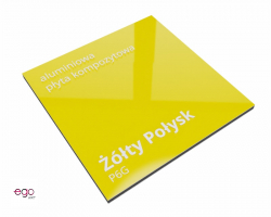 dibond-kolor-żółty-połysk
