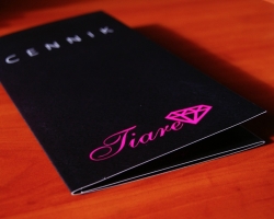 Foliowany skladany cennik w formacie A3